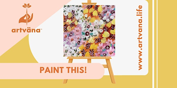 Artvana paint & sip class at Golden Hour Tea Olympia July 2025 | Golden Hour Exotic Tea Bar
