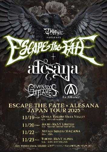 ESCAPE THE FATE / Alesana Japan Tour 2025 MIYAGI showのチケット