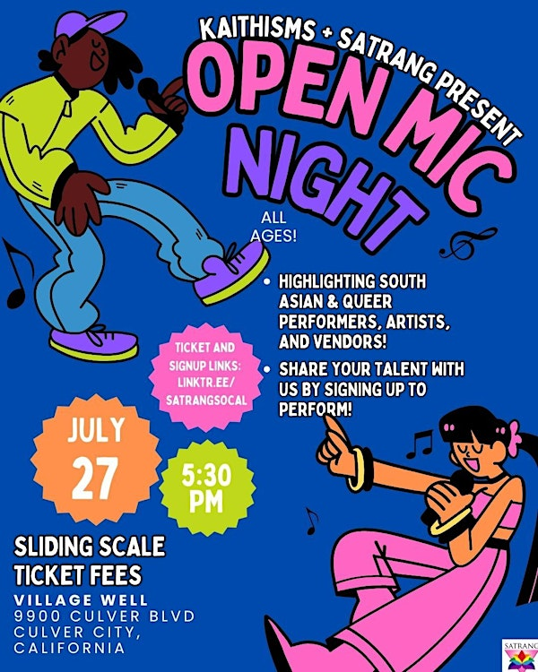 Satrang Open Mic Night | Village Well Books & Coffee