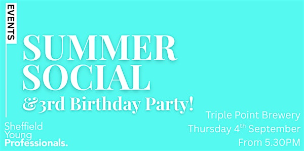 Sheffield Young Professionals Summer Social 2025 | Triple Point Brewery + Bar