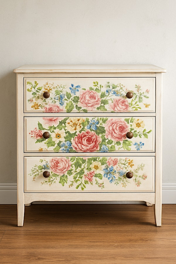 Furniture Painting Techniques: Decoupage | Margaret Raymond Florist