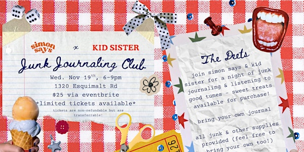 Junk Journaling with Kid Sister | Kid Sister Ice Cream