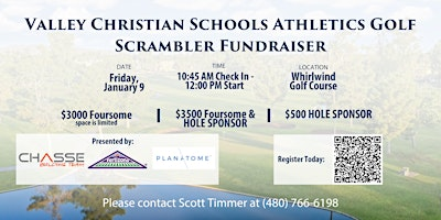 2026 Valley Christian Schools Athletics Golf Scrambler Fundraiser | Whirlwind Golf Club at Wild Horse Pass