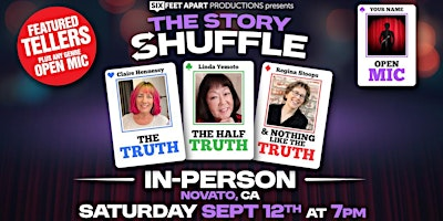 The Story Shuffle Saturday, September12th, 7:00 PM | Courtyard by Marriott Novato Marin/Sonoma