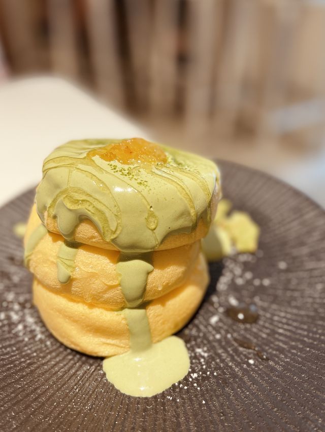 超鬆軟治癒系抹茶pancake🥞