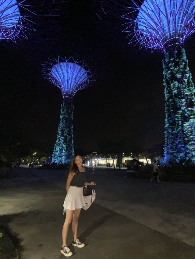 Gardens by the bay @ Night 🌴🇸🇬🎆🌃