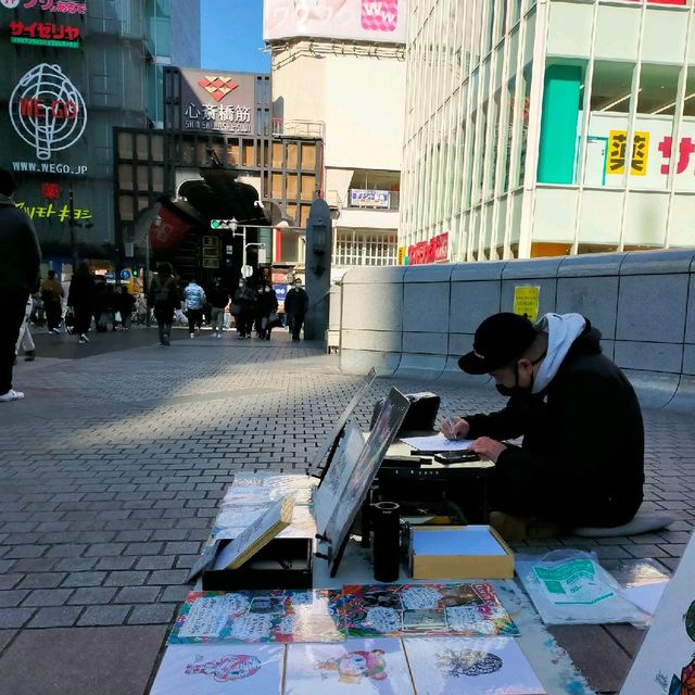 【大阪 ゑびす橋】POPな似顔絵でハッピーに✨✨✨