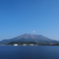 九州著名火山🌋櫻島火山半日遊🫣坐船欣賞湖泊美境