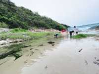 港島著名衝浪地點，欣賞古代石刻