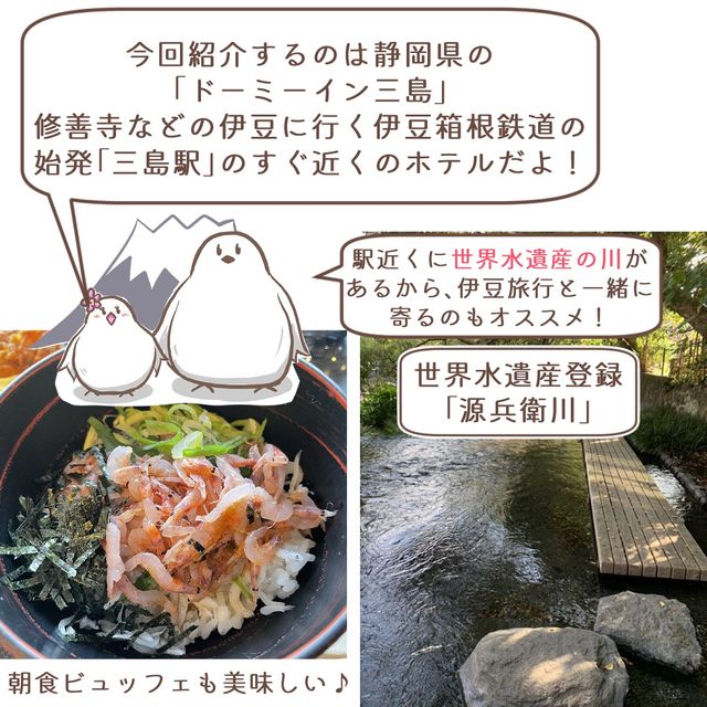 水の都三島の天然温泉付きホテル　ドーミーイン三島宿泊記