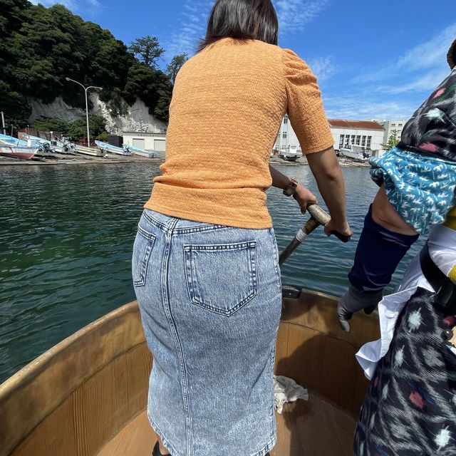 佐渡でたらい舟体験