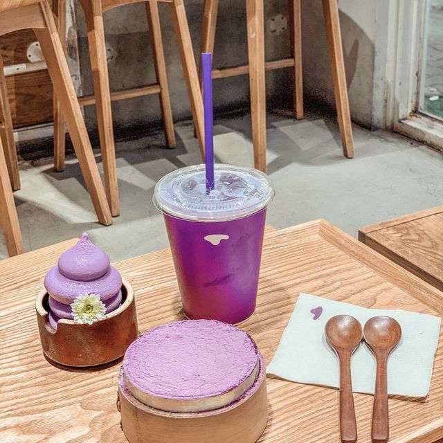 【韓國 首爾】三清洞紫薯冰淇淋💜 카페보라 Cafe Bora