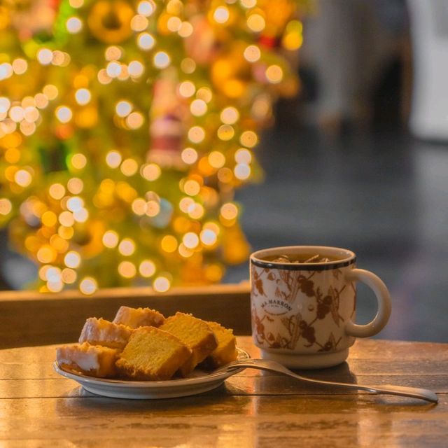 🎄이색적인 거꾸로 트리가 예쁜 연말에가기좋은 카페 [제주, 마마롱]
