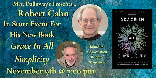 Robert Cahn In Store Appearance For His New Book GRACE IN ALL SIMPLICITY | Mrs Dalloway's