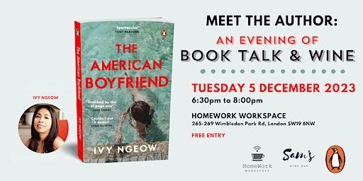 An Evening of Book Talk and Wine with author of The American Boyfriend | Homework Workspace