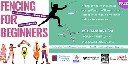 Fencing for Beginners - An inclusive community day of sword sports | Ladywood Leisure Centre