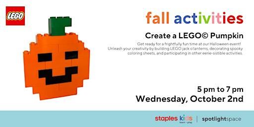 LEGO Jack-o-lantern and Halloween Activities Staples Regent Store 63 | Staples Regent Store 63