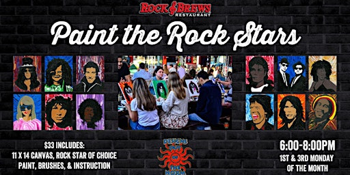 Rock & Brews El Segundo presents - Paint the Rock Stars | Rock & Brews