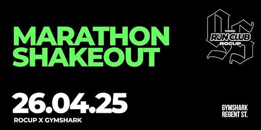 Rocup X Gymshark: A Marathon ShakeOut Run | Gymshark Regent St.