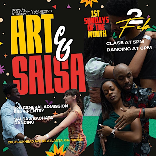 "Art + Salsa" Dance Class + Social in Buckhead Art Gallery | Buckhead Art & Company