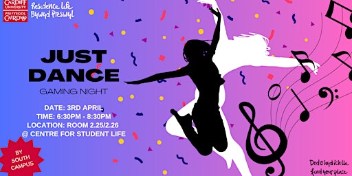Just Dance Gaming Night¦Just Dance Noson Hapchwarae | Centre for Student Life