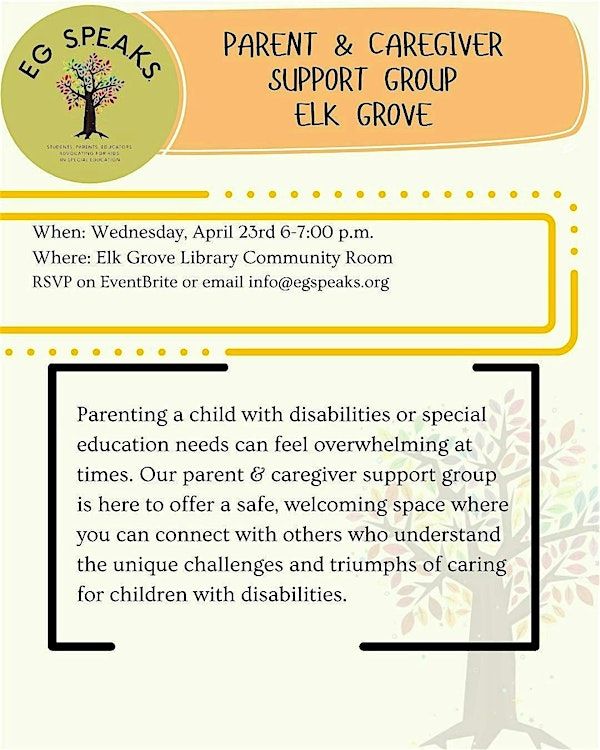 Parent & Caregiver Support Group | Elk Grove Library