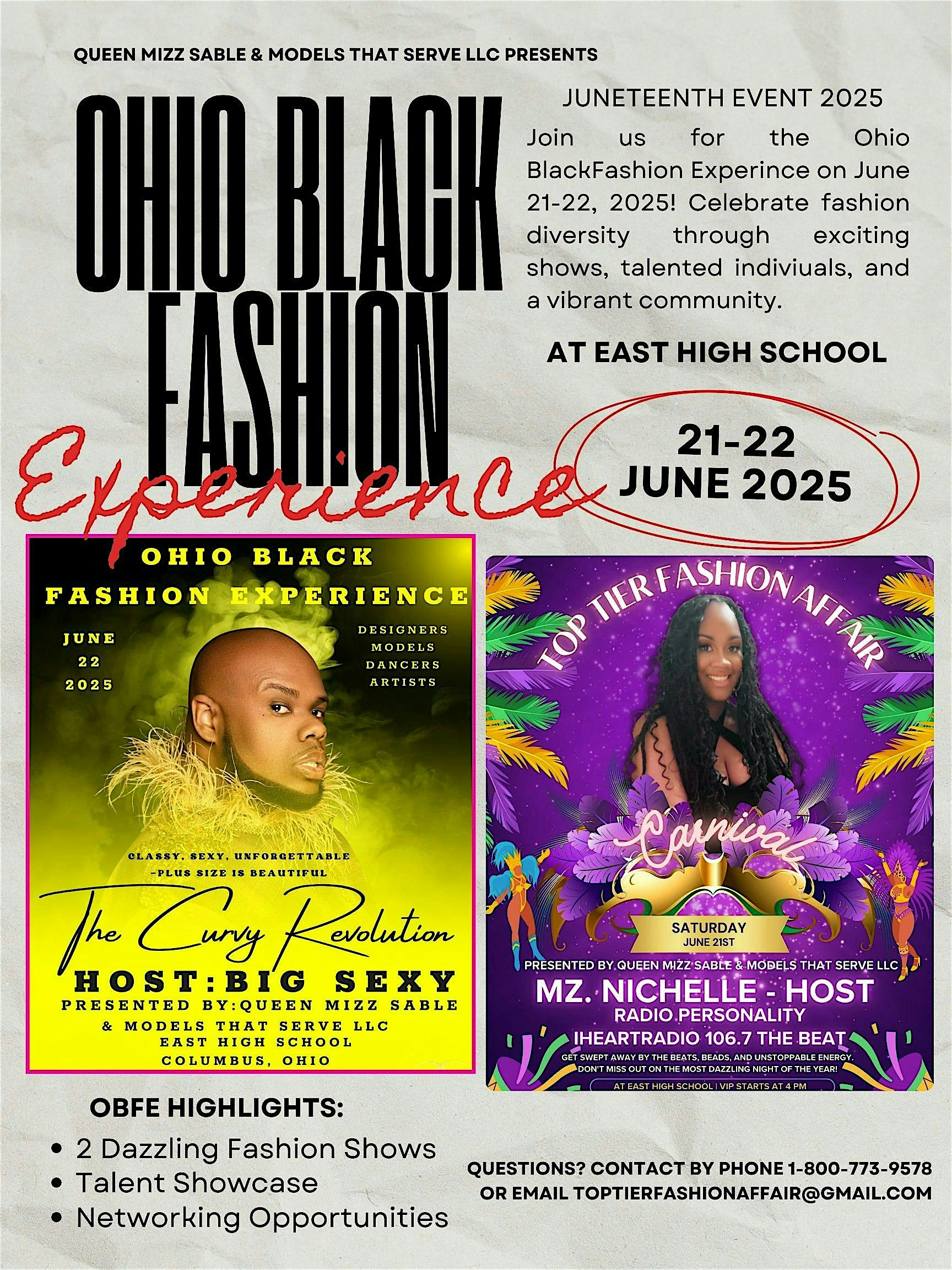 Ohio Black Fashion Experience | East High School