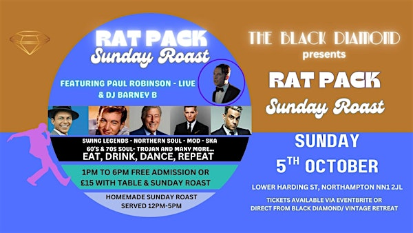 RAT PACK Sunday Roast | The Black Diamond