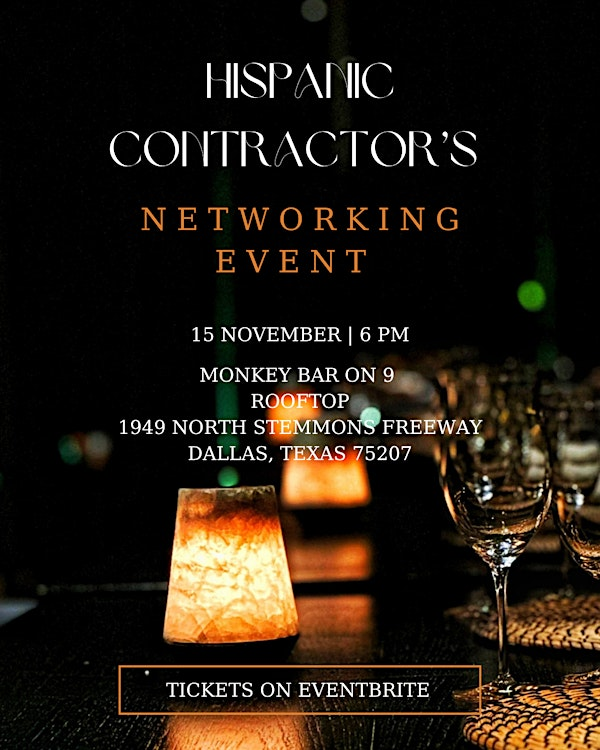 Dallas- Hispanic Contractor's Networking Event | Monkey Bar on 9