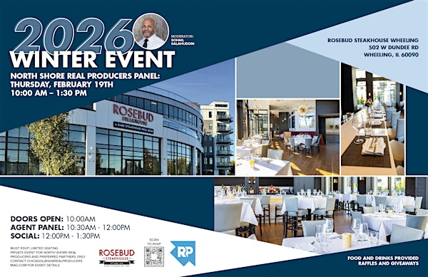 North Shore Real Producers Winter Event 2026 | Rosebud Steakhouse Wheeling IL