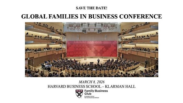 Global Families in Business Conference 2026 | Klarman Hall
