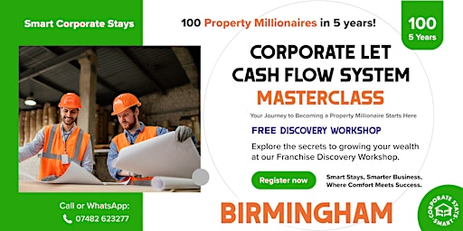 The 7-Figure Corporate Let Cash Flow System - Masterclass - Birmingham | Moor Hall Hotel & Spa