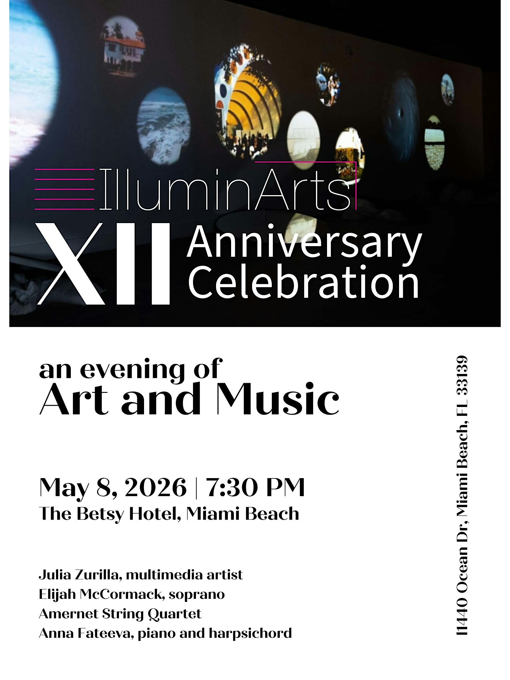 XII Season Anniversary Celebration: an evening of Art and Music | The Betsy Hotel