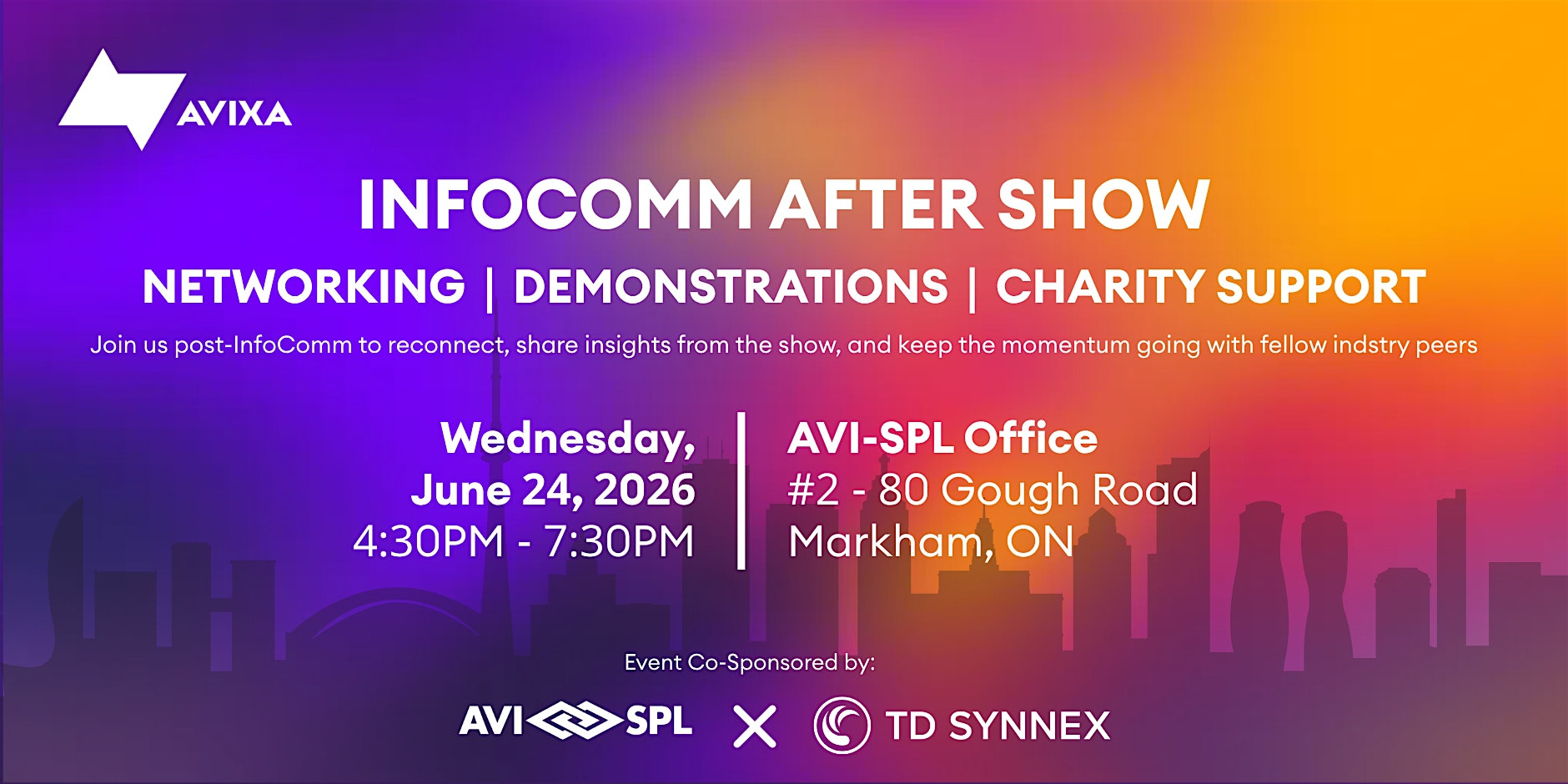 GTA AVIXA Women's Council Presents: 2026 Infocomm After Show | AVI-SPL