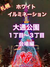 札幌　ホワイトイルミネーション[大通１丁目〜３丁目会場編]