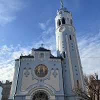 Blue and Beautiful Church of St. Elizabeth