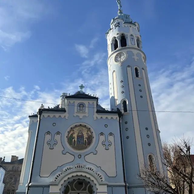 Blue and Beautiful Church of St. Elizabeth