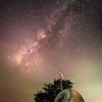 The tip of borneo & the starry night sky