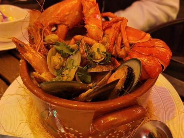IN PORTUGUESE RESTAURANT