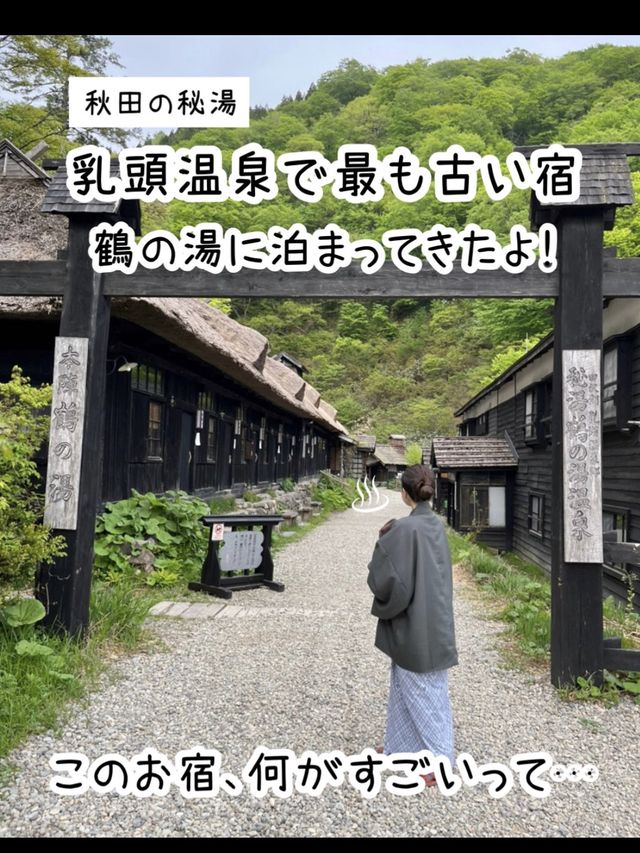 【秋田】湯めぐり放題の秘境宿♨️鶴の湯