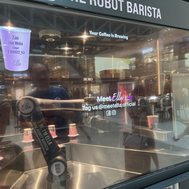 eye catching Ella our robot barista 