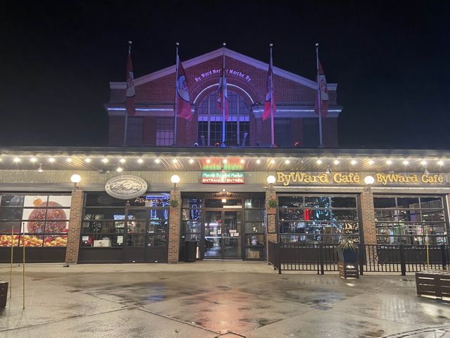 Byward Market at night in Ottawa