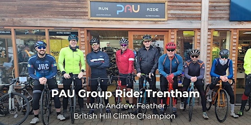 PAU Group Ride with Andrew Feather, British Hill Climb Champion | PAU Cafe, Stone Road, Trentham, Stoke-on-Trent, UK