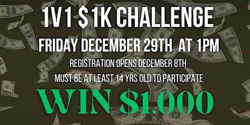 Bet on yourself. 1v1 $1K Challenge | 14706 Giles Road, Omaha, NE, USA