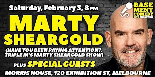 MARTY SHEARGOLD + more at Basement Comedy Club - Saturday, February 3, 8pm | Basement Comedy Club