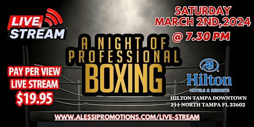 A NIGHT OF PROFESSIONAL BOXING | 211 N Tampa St