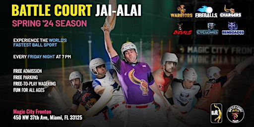 Battle Court Jai-Alai: Warriors v. Fireballs! | Magic City Fronton