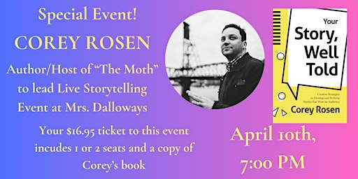 Corey Rosen Leads A Dynamic Storytelling And Improvisation Workshop | Mrs Dalloway's