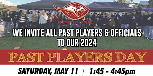 2024 Morphettville Park Football Club Past Players Day | 24 Denham Ave