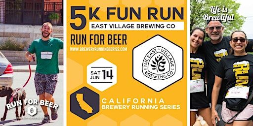 5k Beer Run x East Village Brewing Co | 2025 CA Brewery Running Series | East Village Brewing Company